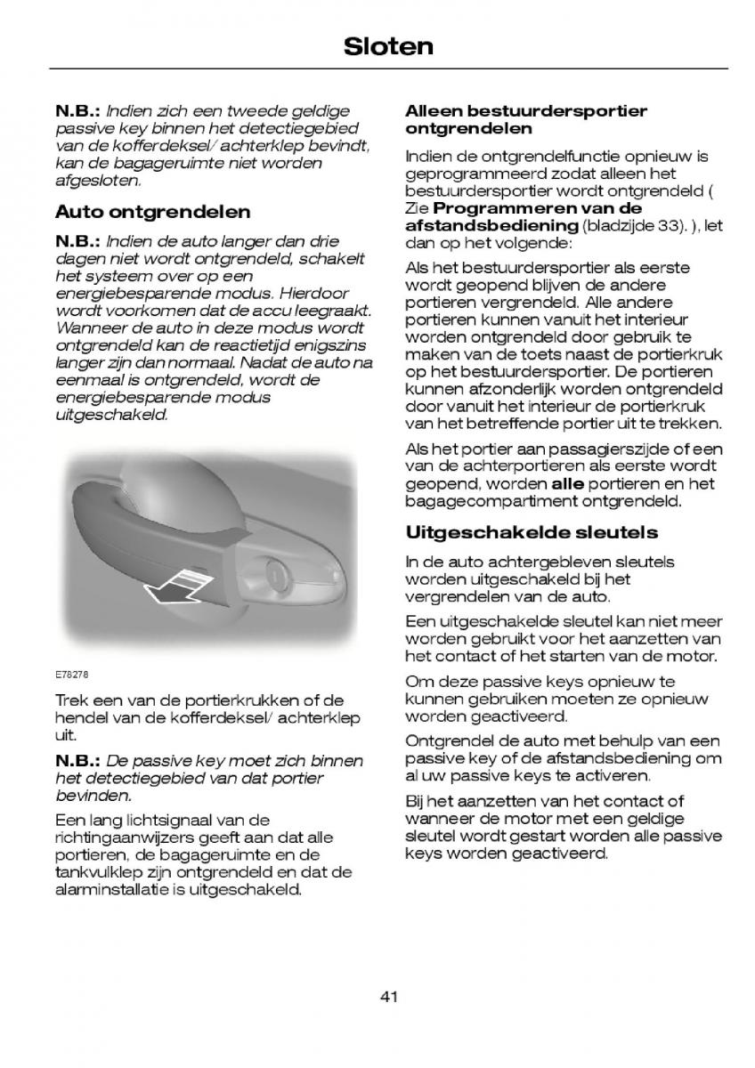 Ford Focus I 1 handleiding / page 43