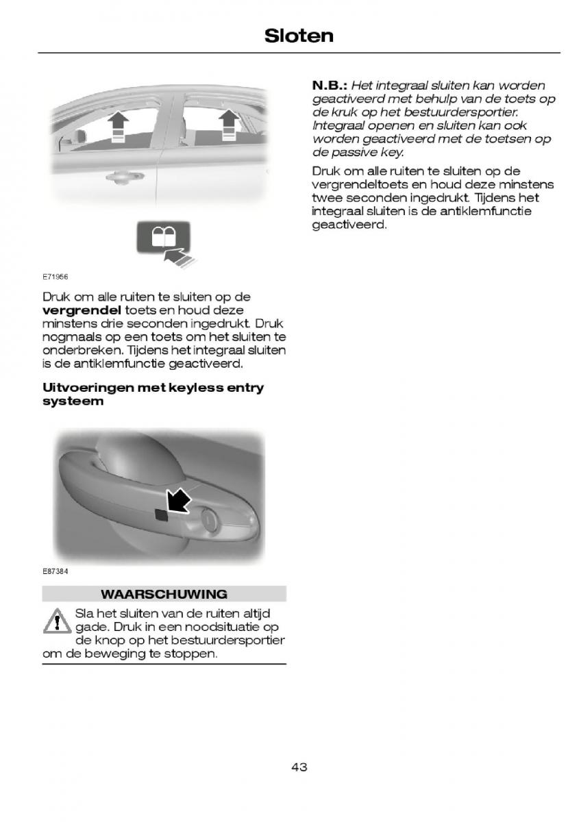 Ford Focus I 1 handleiding / page 45