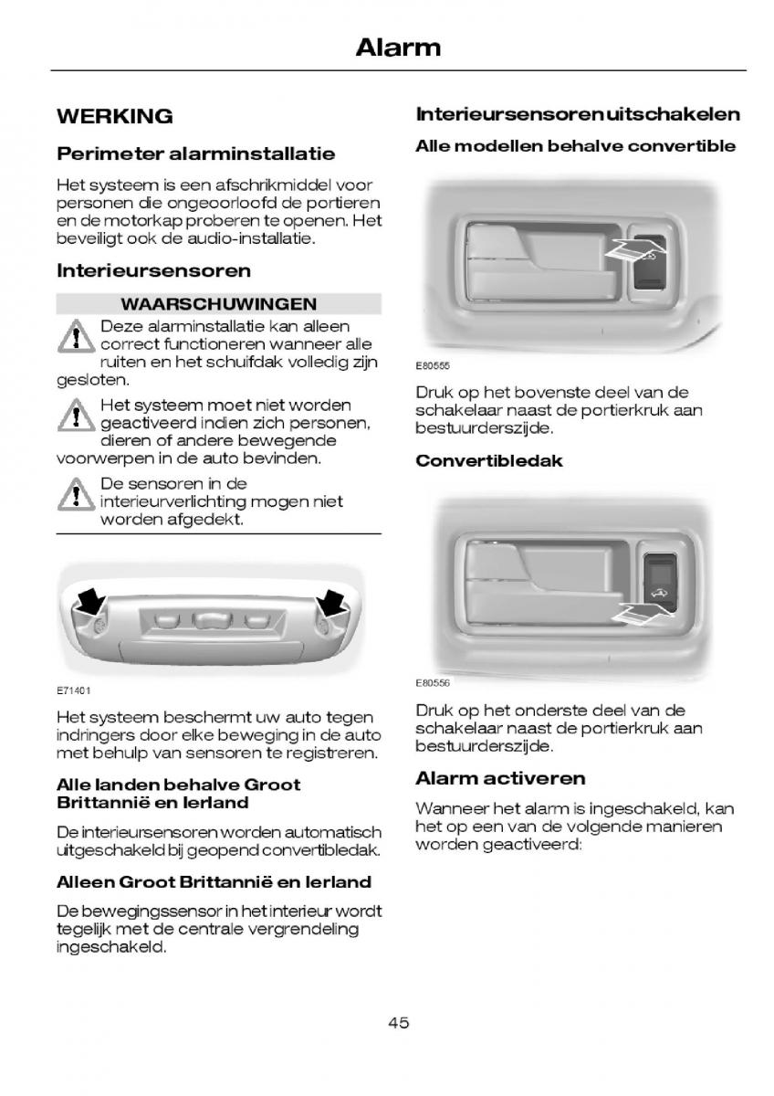 Ford Focus I 1 handleiding / page 47