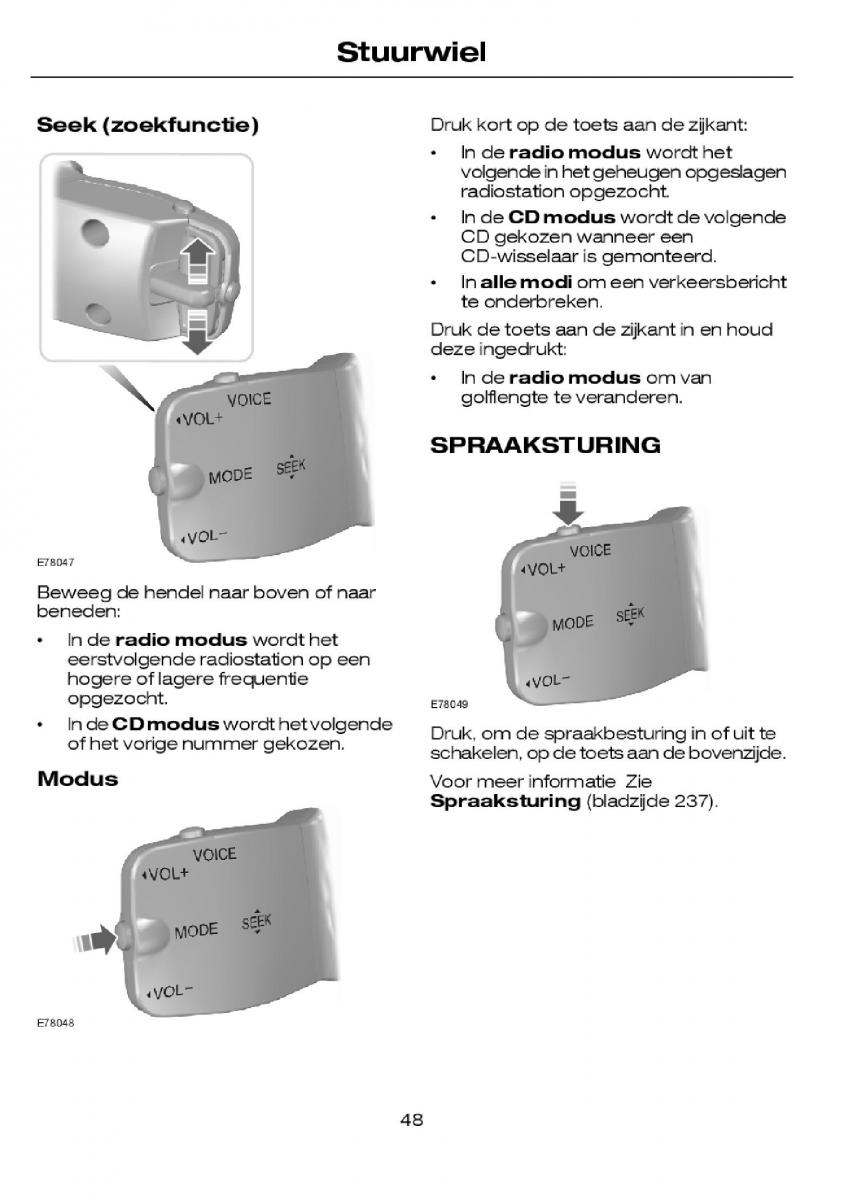 Ford Focus I 1 handleiding / page 50