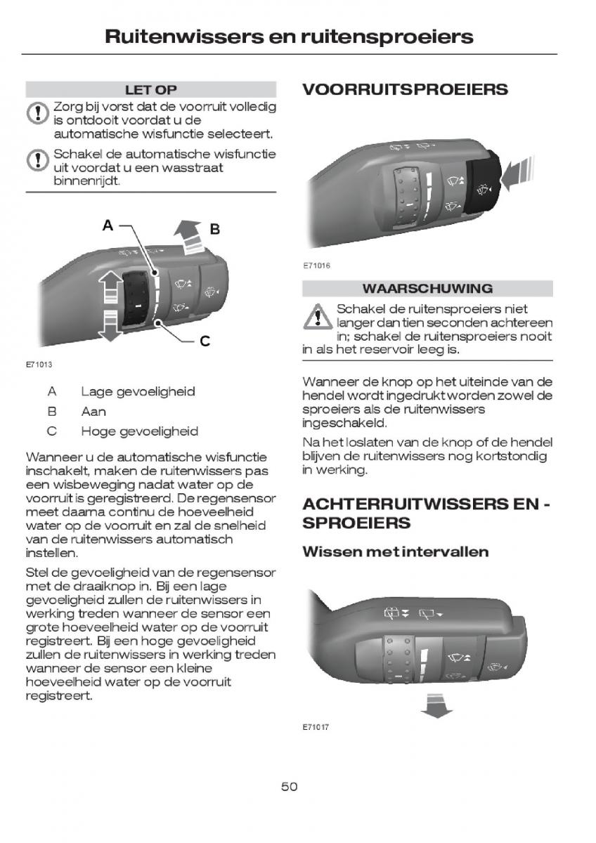 Ford Focus I 1 handleiding / page 52