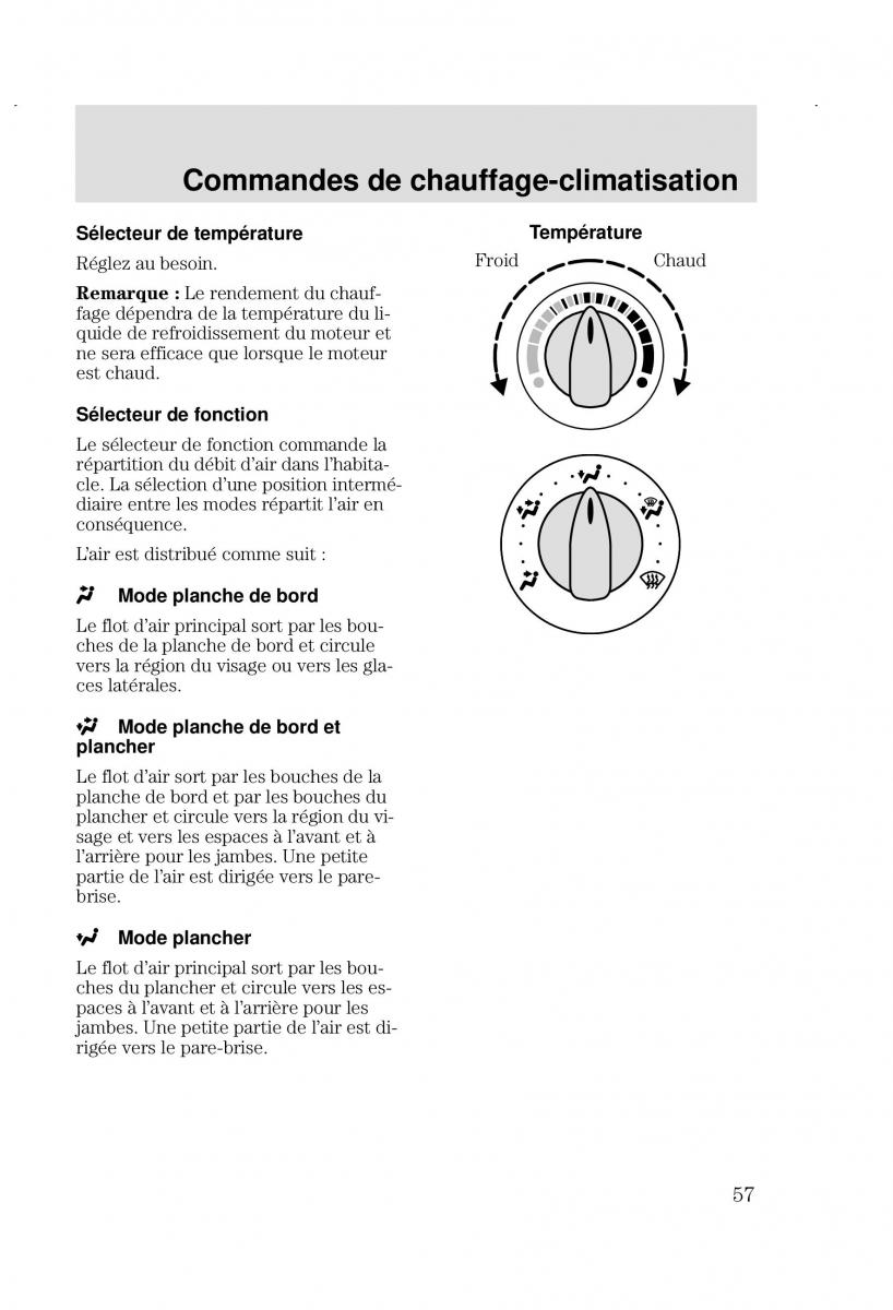 Ford Focus I 1 manuel du proprietaire / page 57