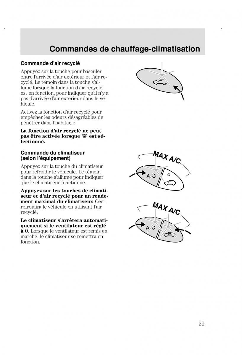 Ford Focus I 1 manuel du proprietaire / page 59