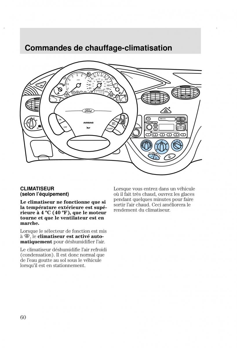 Ford Focus I 1 manuel du proprietaire / page 60