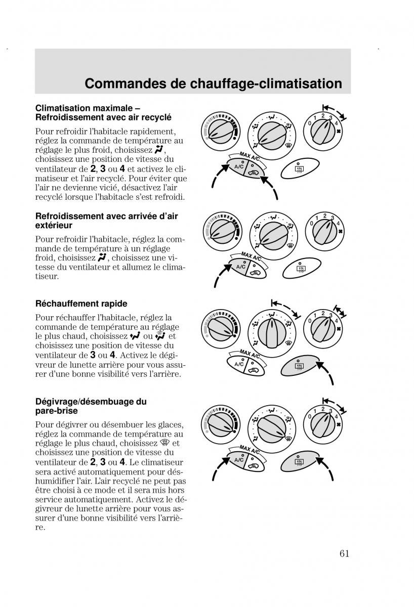 Ford Focus I 1 manuel du proprietaire / page 61