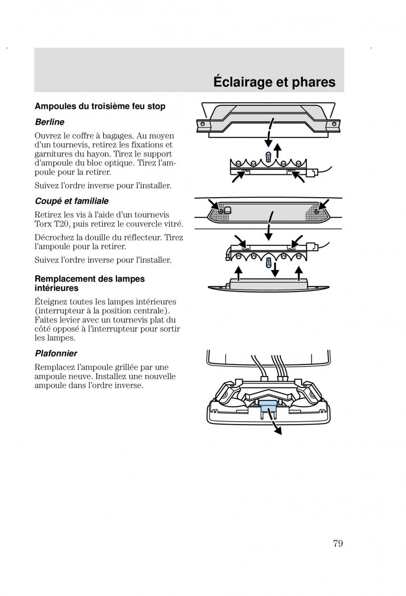 Ford Focus I 1 manuel du proprietaire / page 79