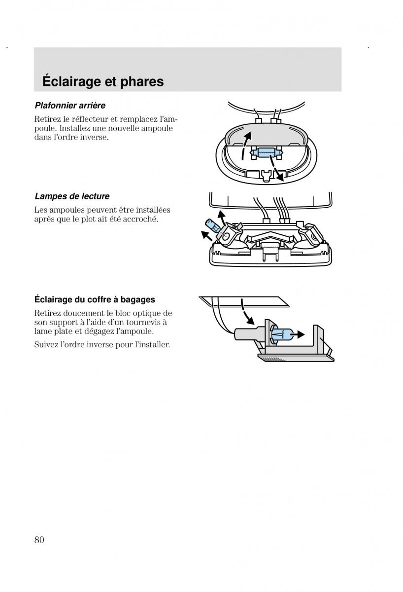 Ford Focus I 1 manuel du proprietaire / page 80