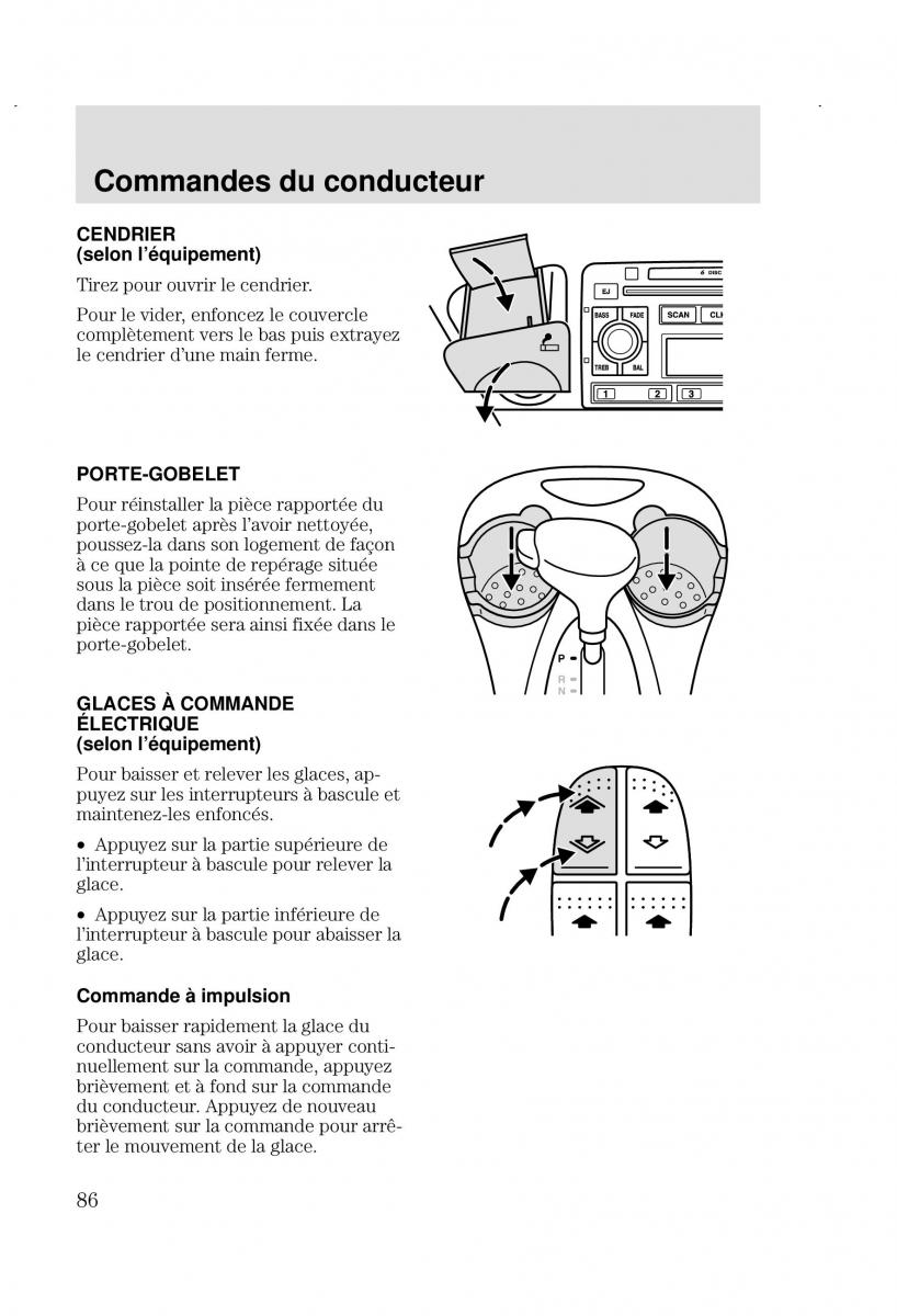 Ford Focus I 1 manuel du proprietaire / page 86