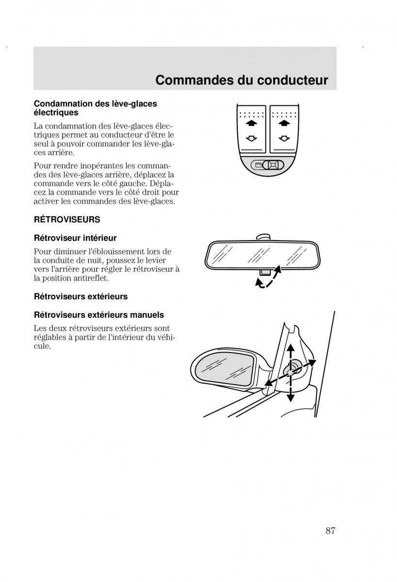 Ford Focus I 1 manuel du proprietaire / page 87