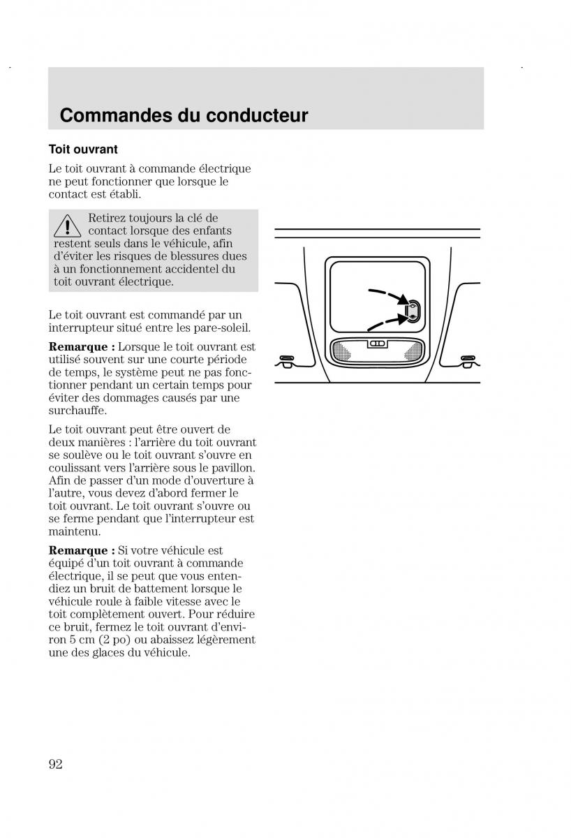 Ford Focus I 1 manuel du proprietaire / page 92