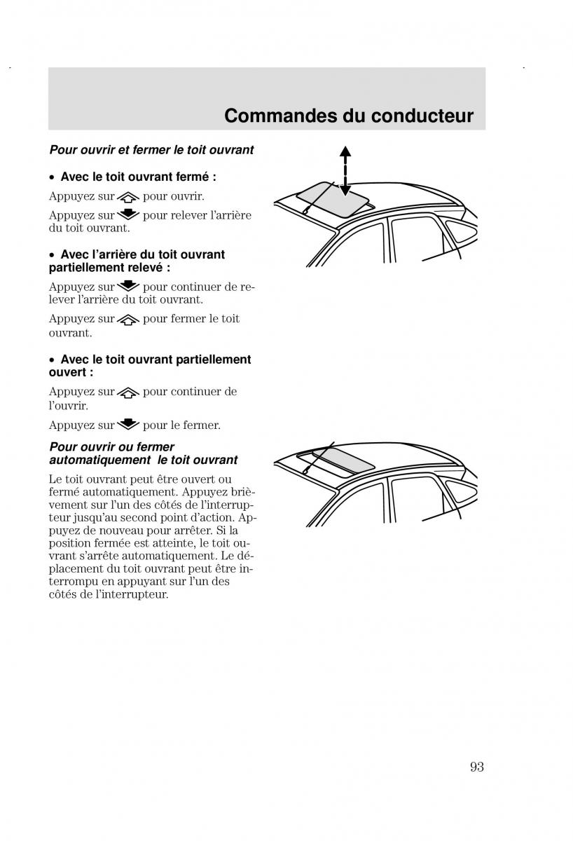 Ford Focus I 1 manuel du proprietaire / page 93