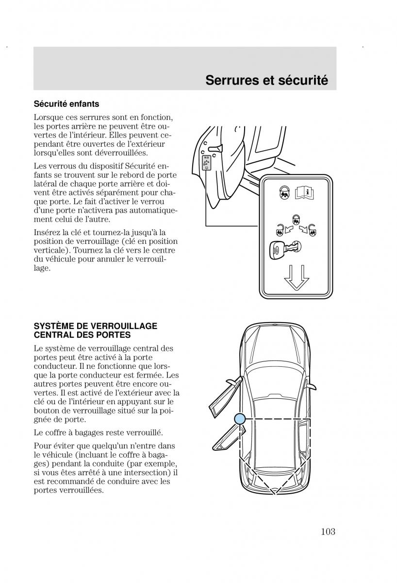 Ford Focus I 1 manuel du proprietaire / page 103