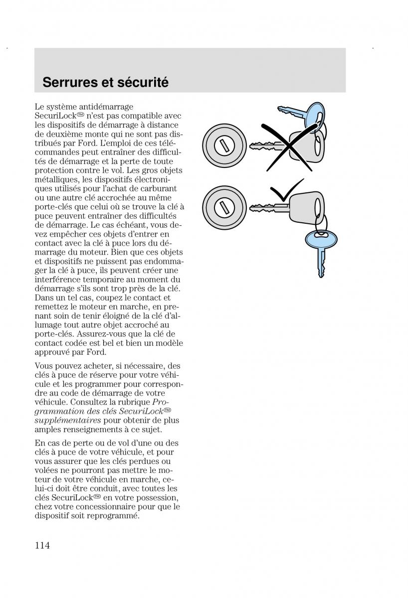 Ford Focus I 1 manuel du proprietaire / page 114