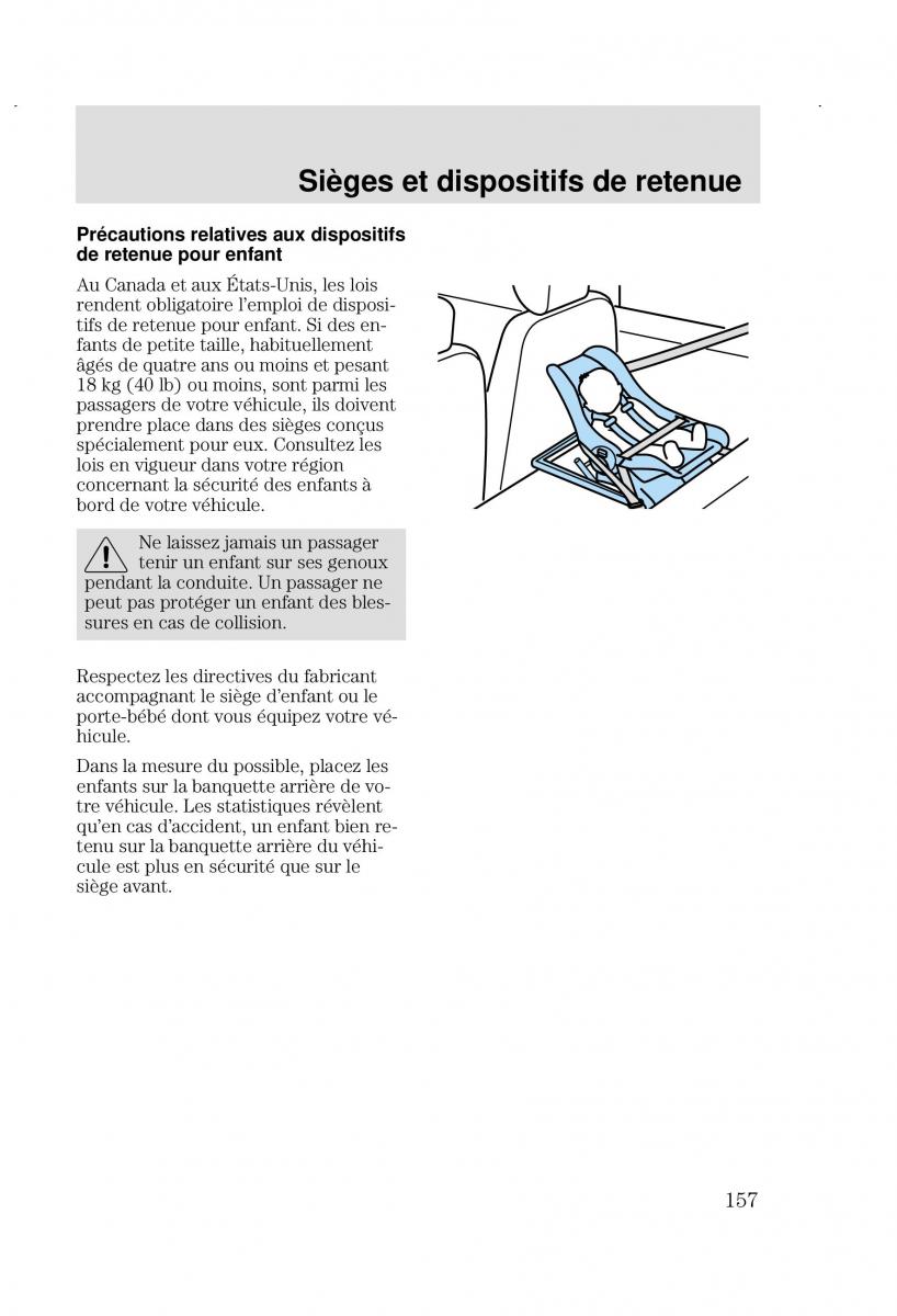 Ford Focus I 1 manuel du proprietaire / page 157