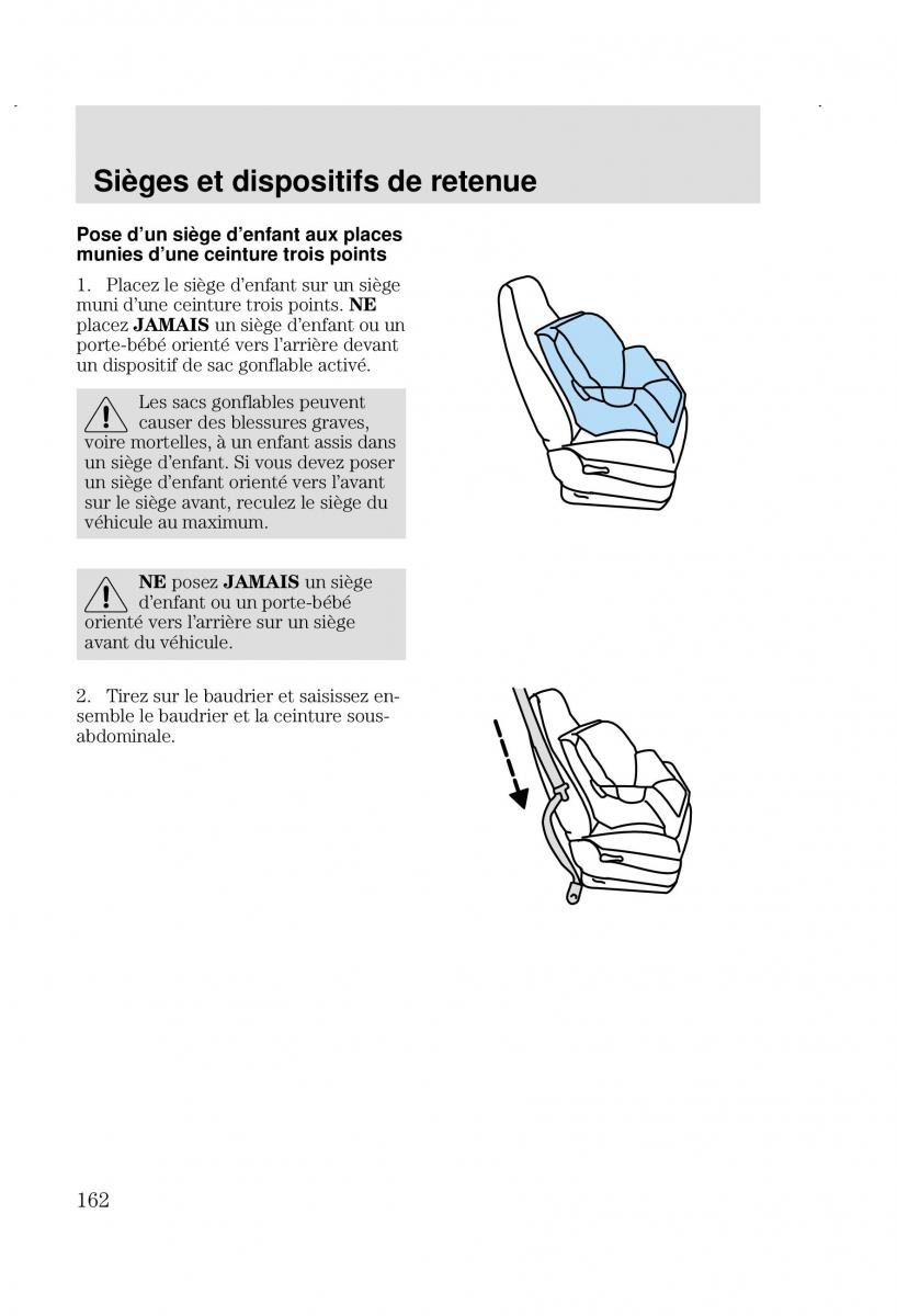 Ford Focus I 1 manuel du proprietaire / page 162