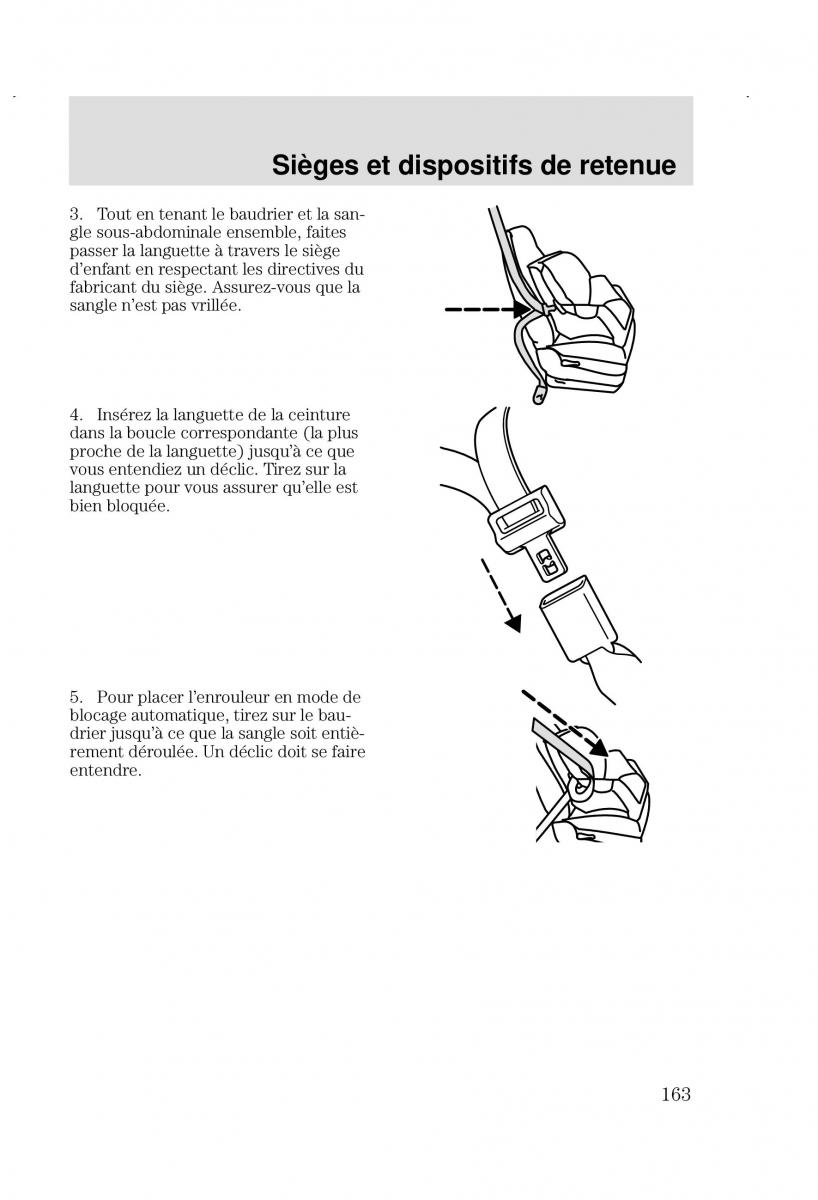 Ford Focus I 1 manuel du proprietaire / page 163