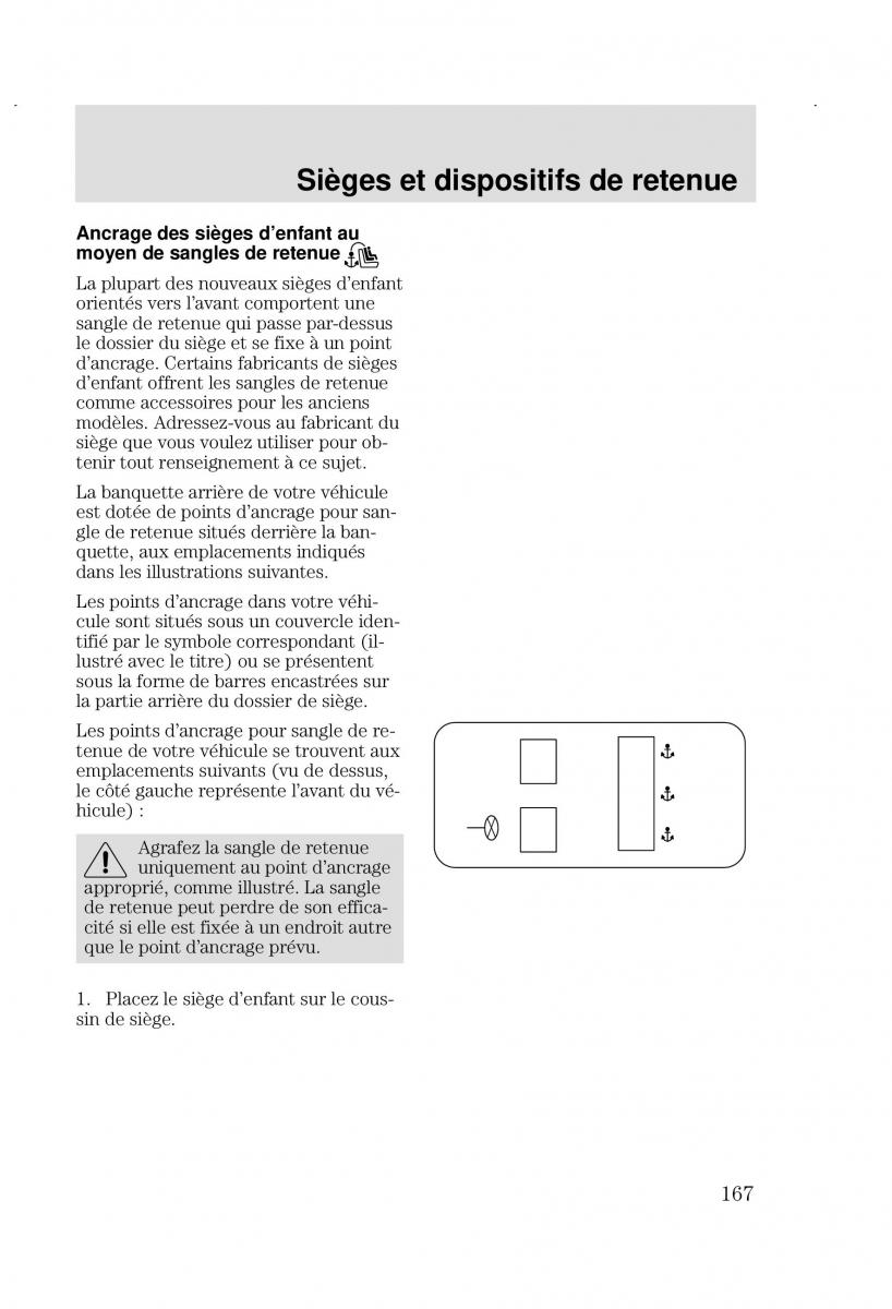 Ford Focus I 1 manuel du proprietaire / page 167