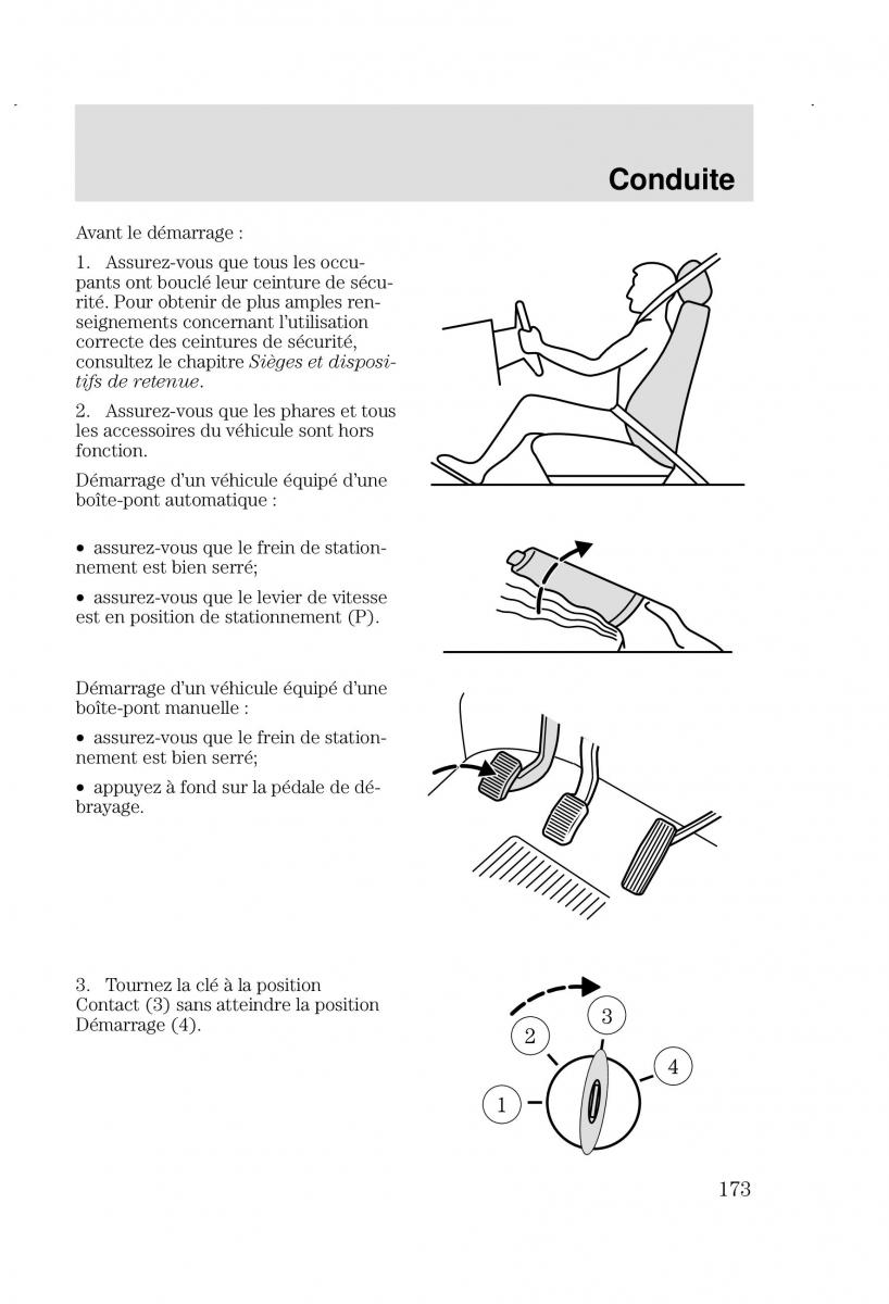 Ford Focus I 1 manuel du proprietaire / page 173