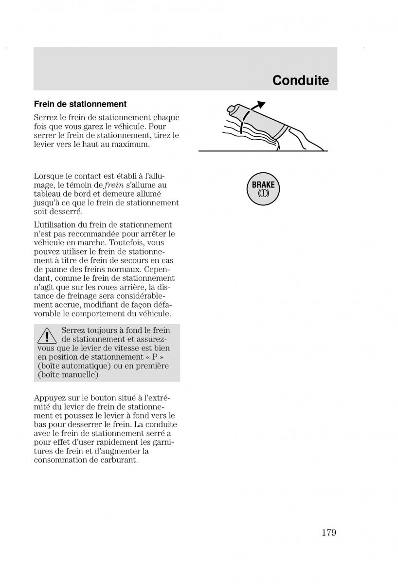 Ford Focus I 1 manuel du proprietaire / page 179