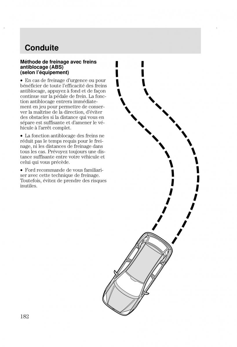 Ford Focus I 1 manuel du proprietaire / page 182