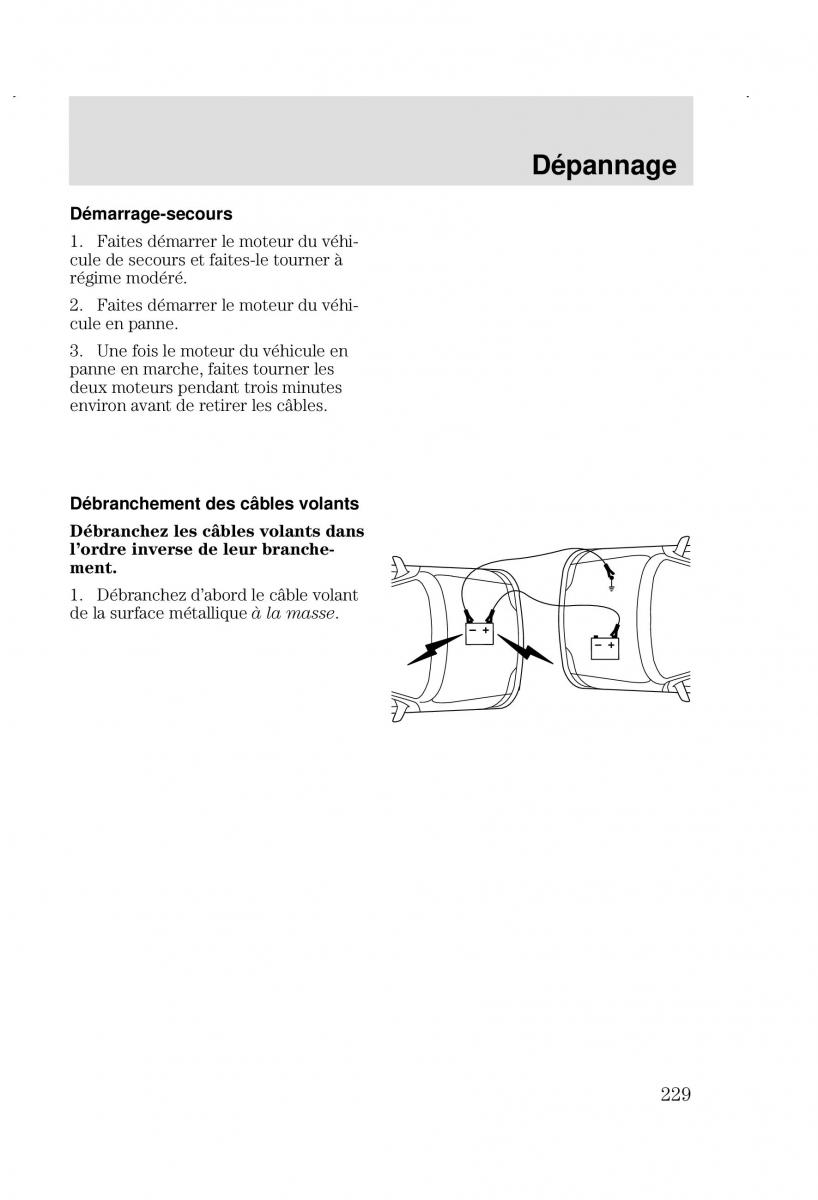 Ford Focus I 1 manuel du proprietaire / page 229