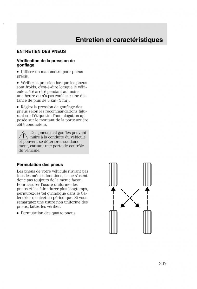 Ford Focus I 1 manuel du proprietaire / page 307