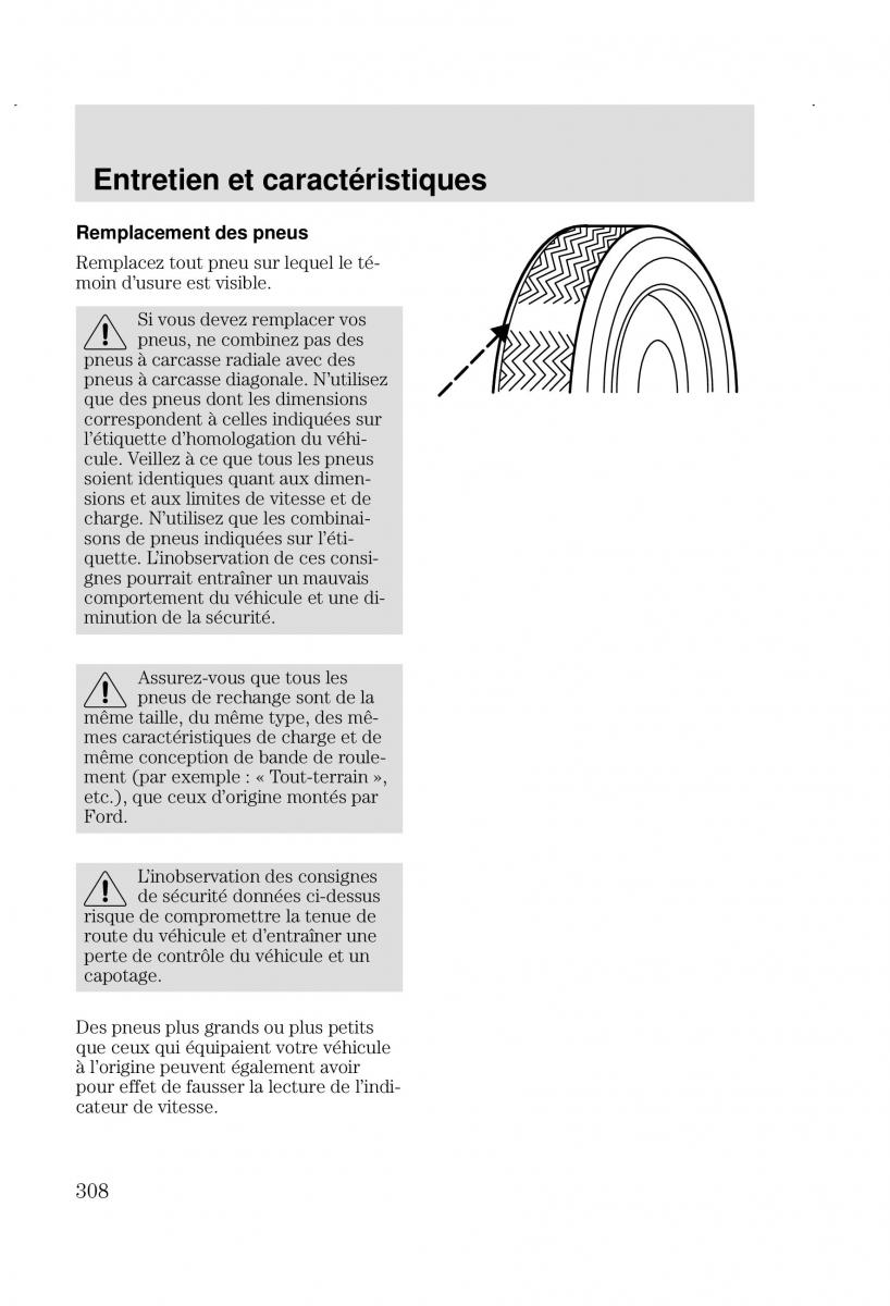 Ford Focus I 1 manuel du proprietaire / page 308