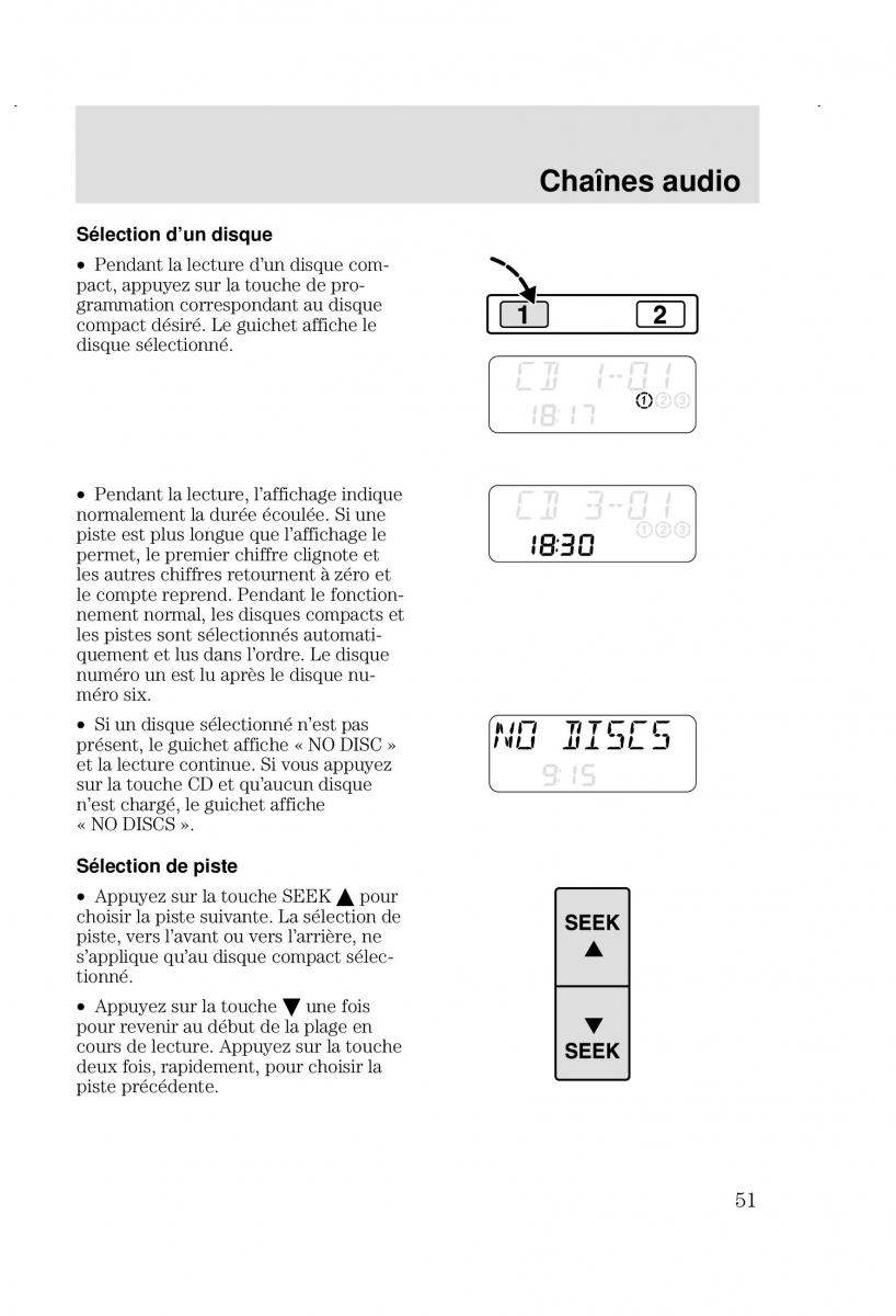 Ford Focus I 1 manuel du proprietaire / page 51