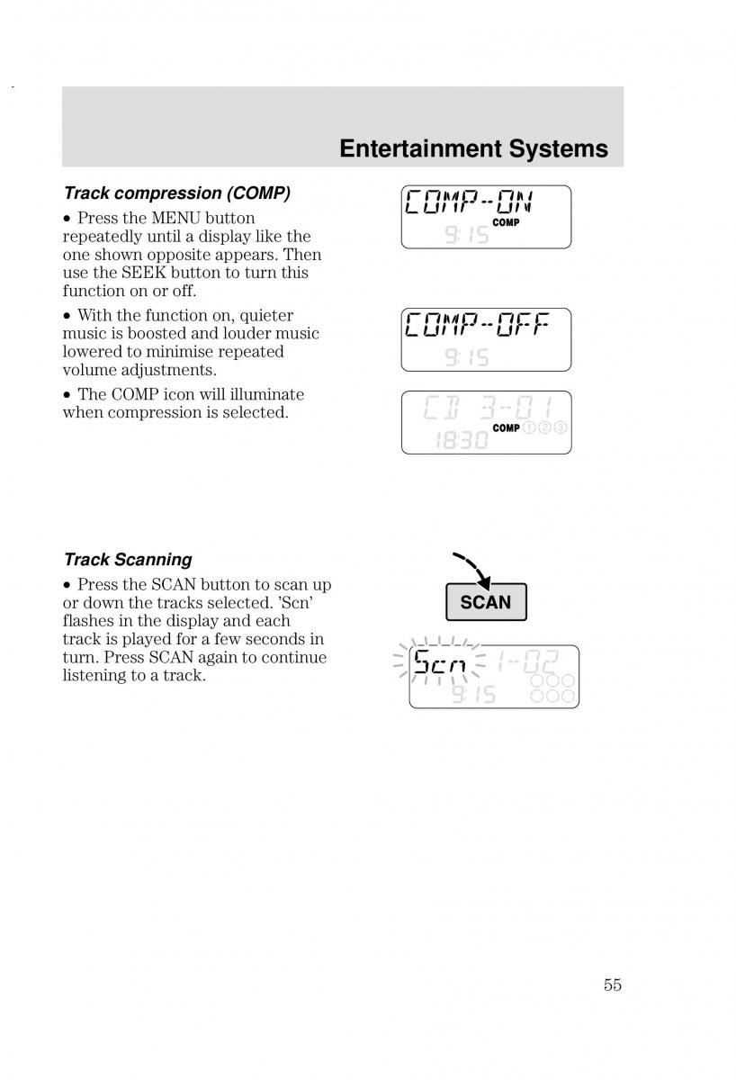 Ford Focus I 1 owners manual / page 55