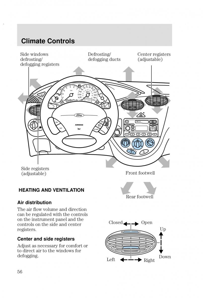 Ford Focus I 1 owners manual / page 56