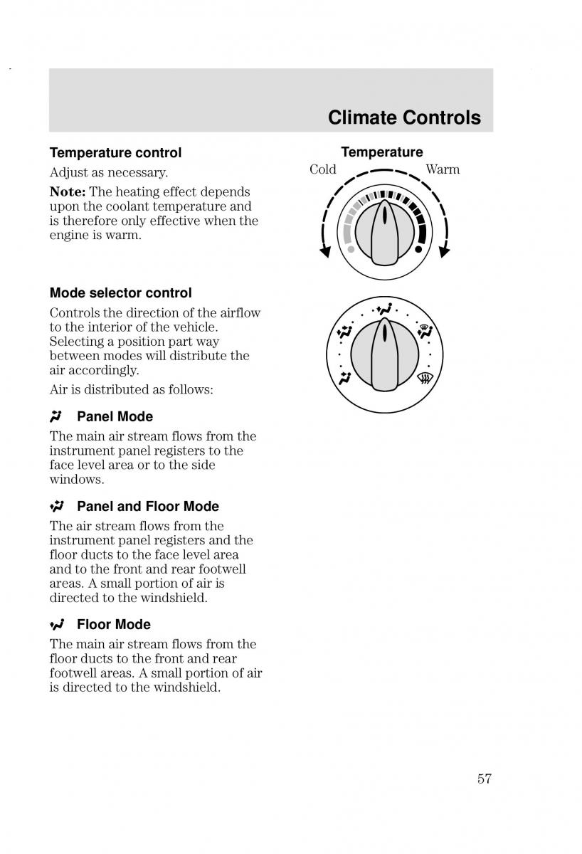 Ford Focus I 1 owners manual / page 57