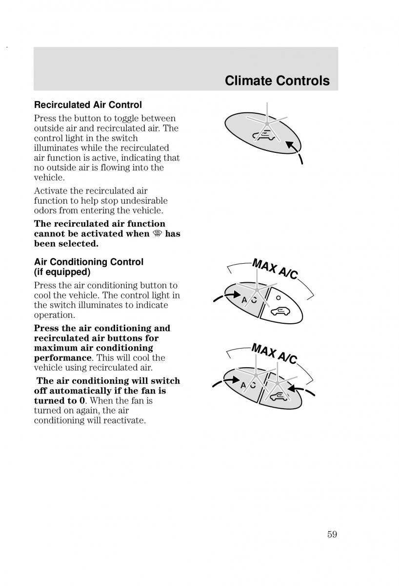 Ford Focus I 1 owners manual / page 59