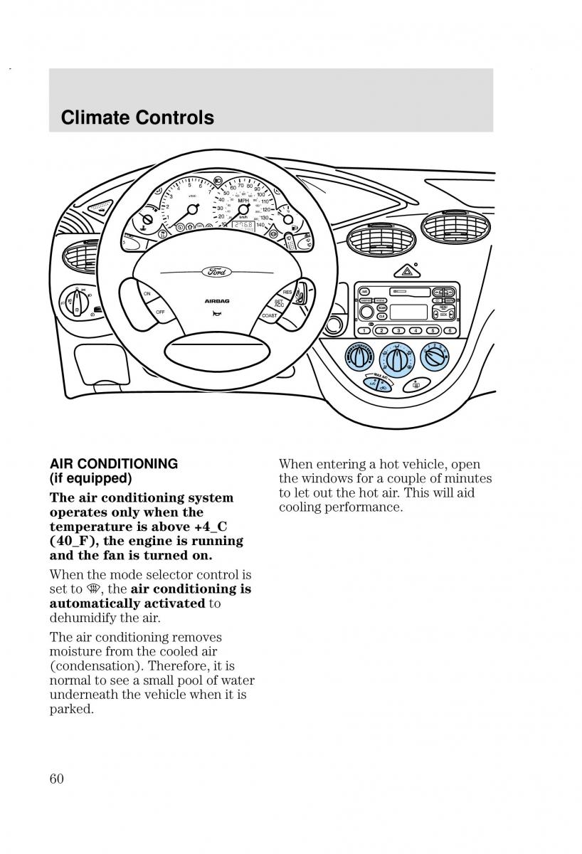 Ford Focus I 1 owners manual / page 60