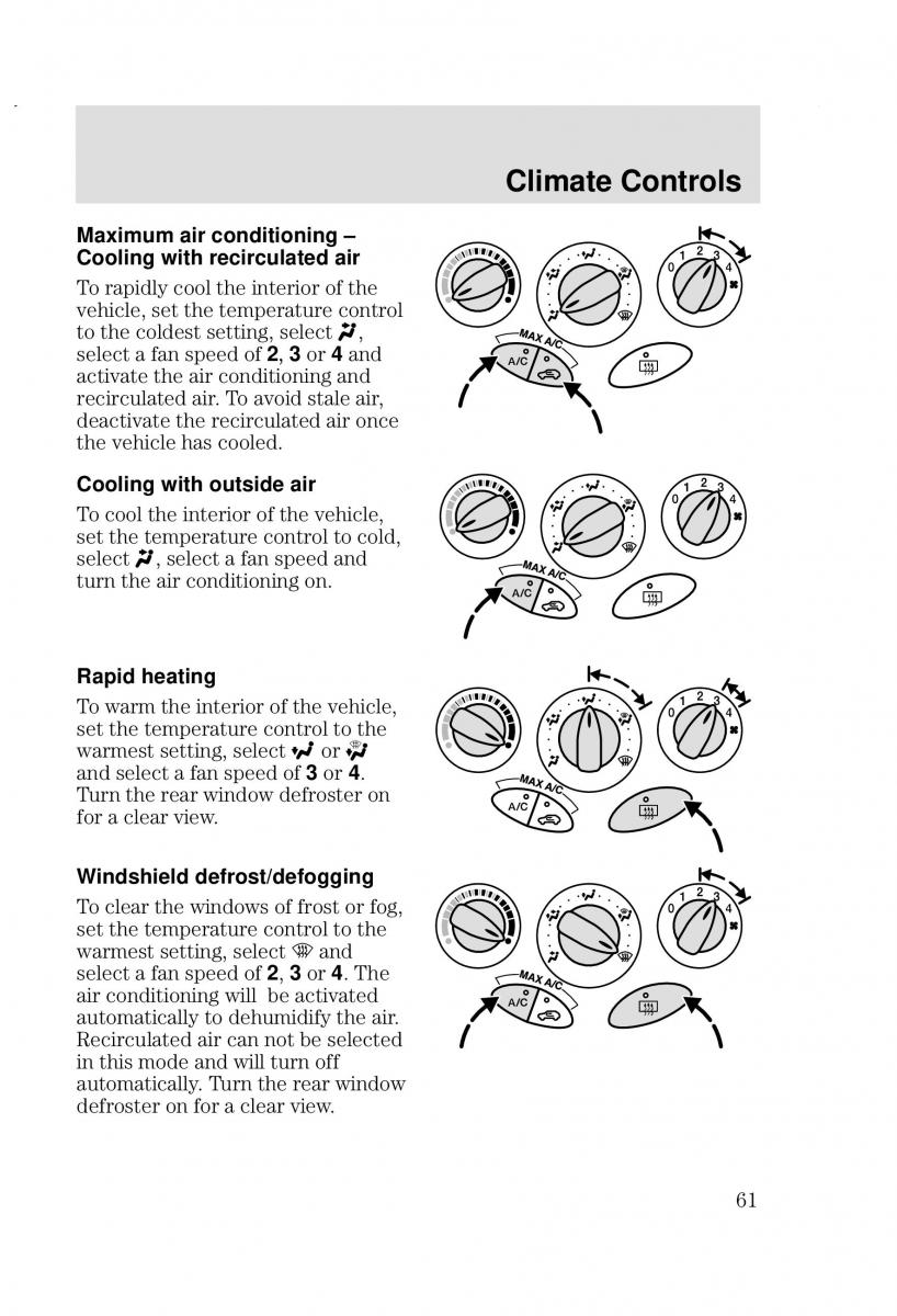 Ford Focus I 1 owners manual / page 61