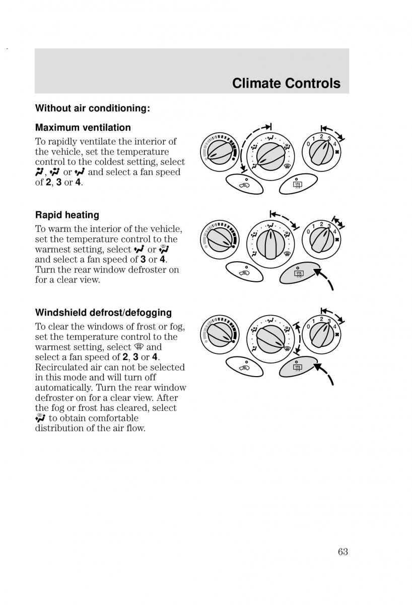 Ford Focus I 1 owners manual / page 63