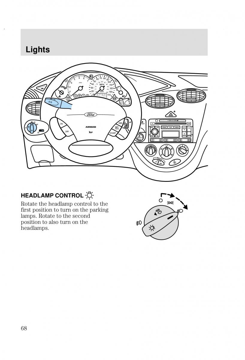 Ford Focus I 1 owners manual / page 68