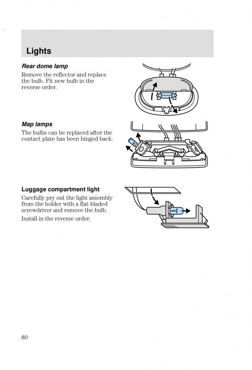 Ford Focus I 1 owners manual / page 80