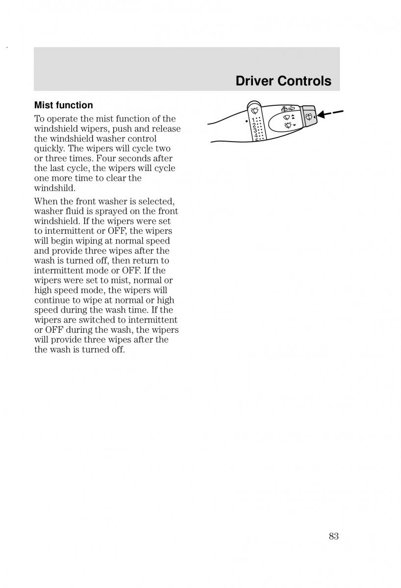 Ford Focus I 1 owners manual / page 83