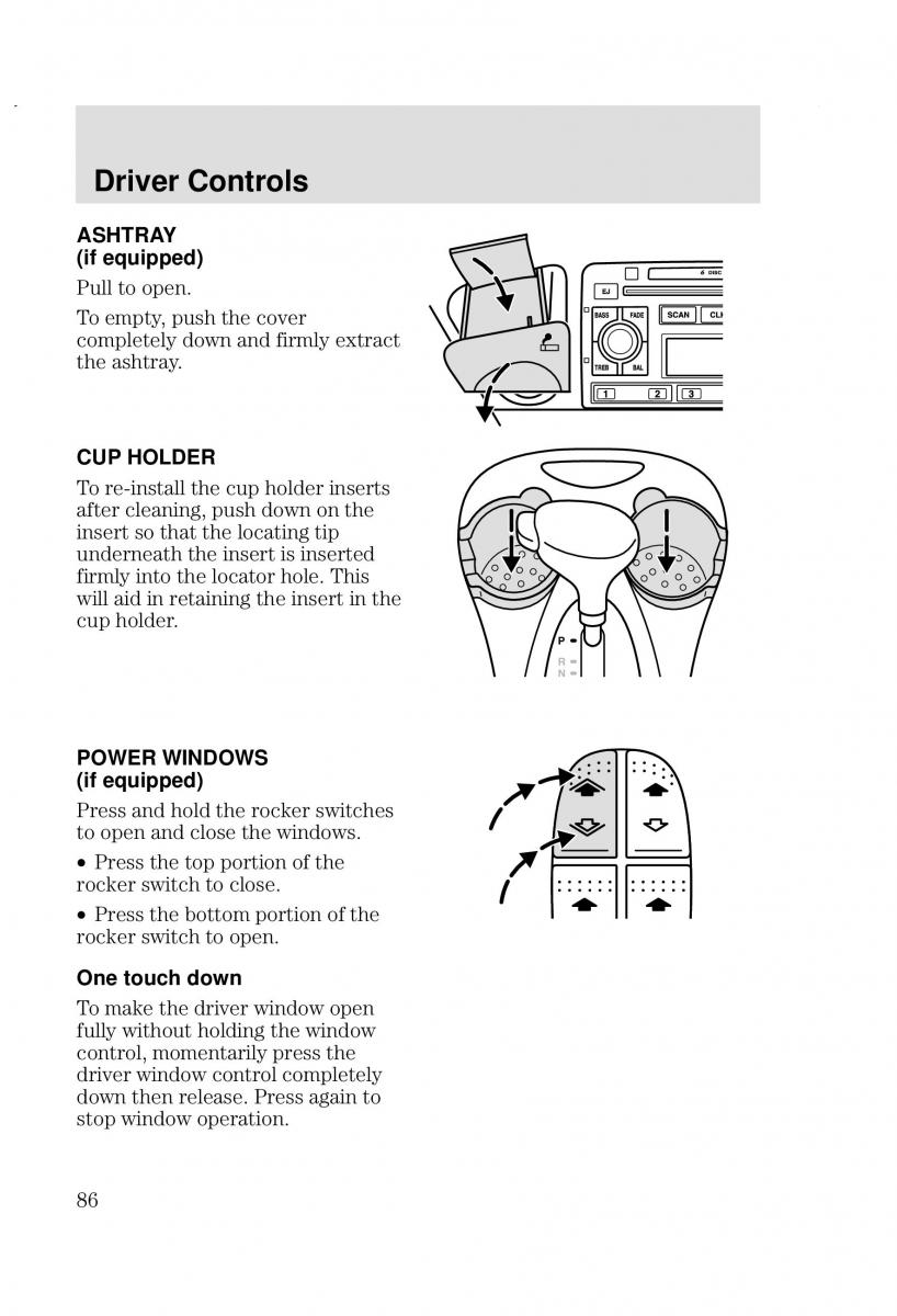 Ford Focus I 1 owners manual / page 86