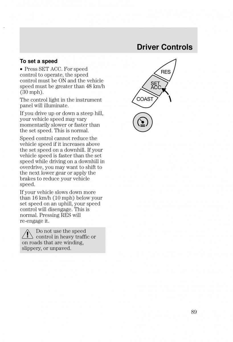 Ford Focus I 1 owners manual / page 89