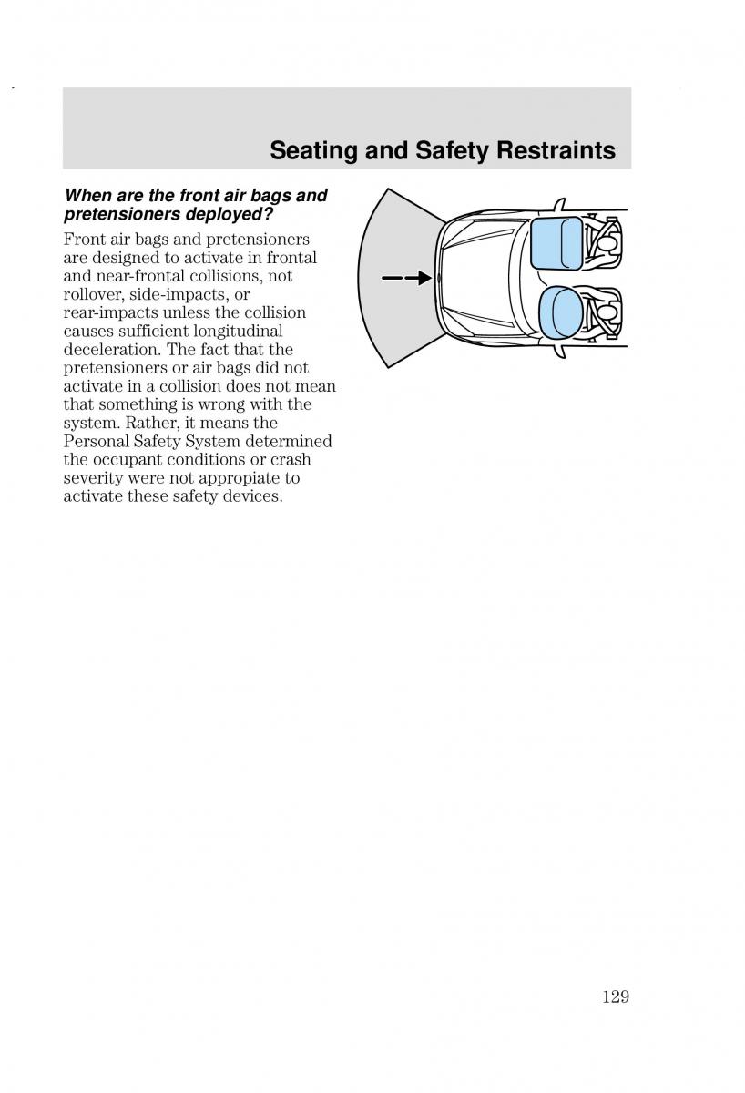 Ford Focus I 1 owners manual / page 129