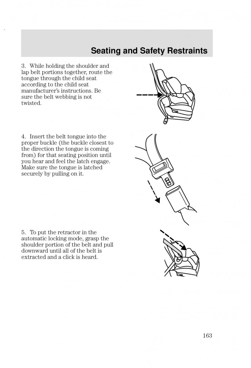 Ford Focus I 1 owners manual / page 163