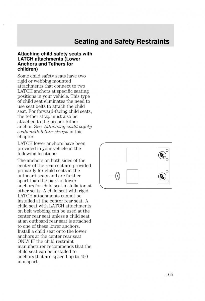 Ford Focus I 1 owners manual / page 165