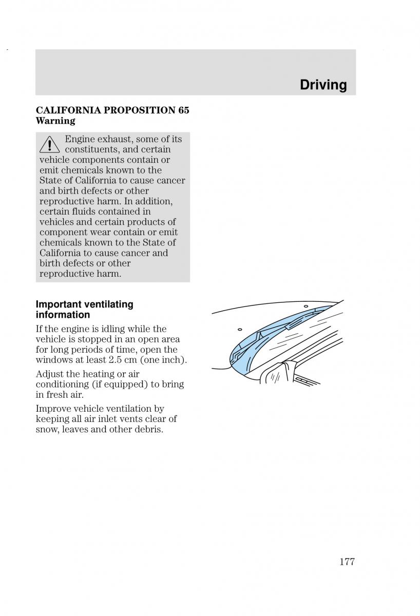 Ford Focus I 1 owners manual / page 177