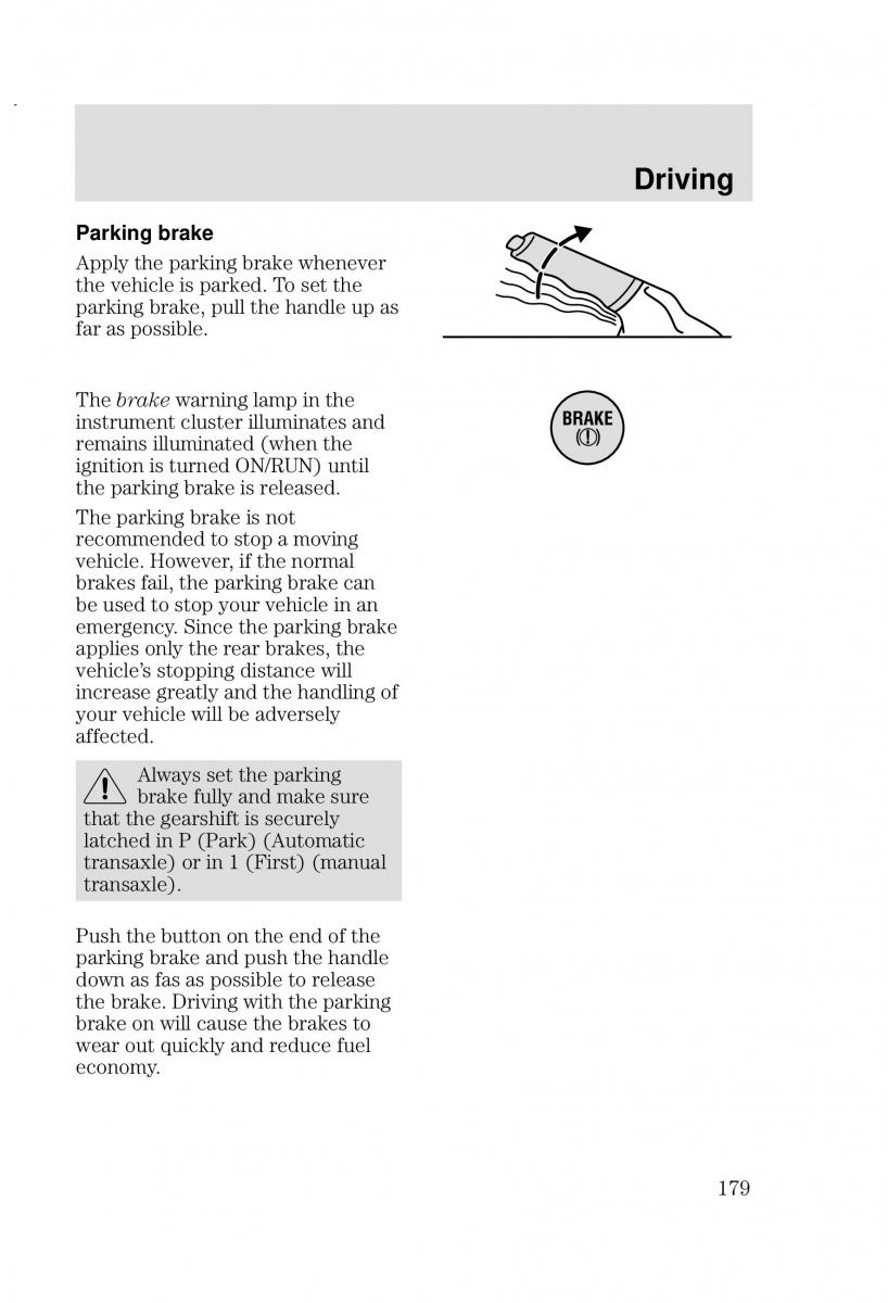 Ford Focus I 1 owners manual / page 179