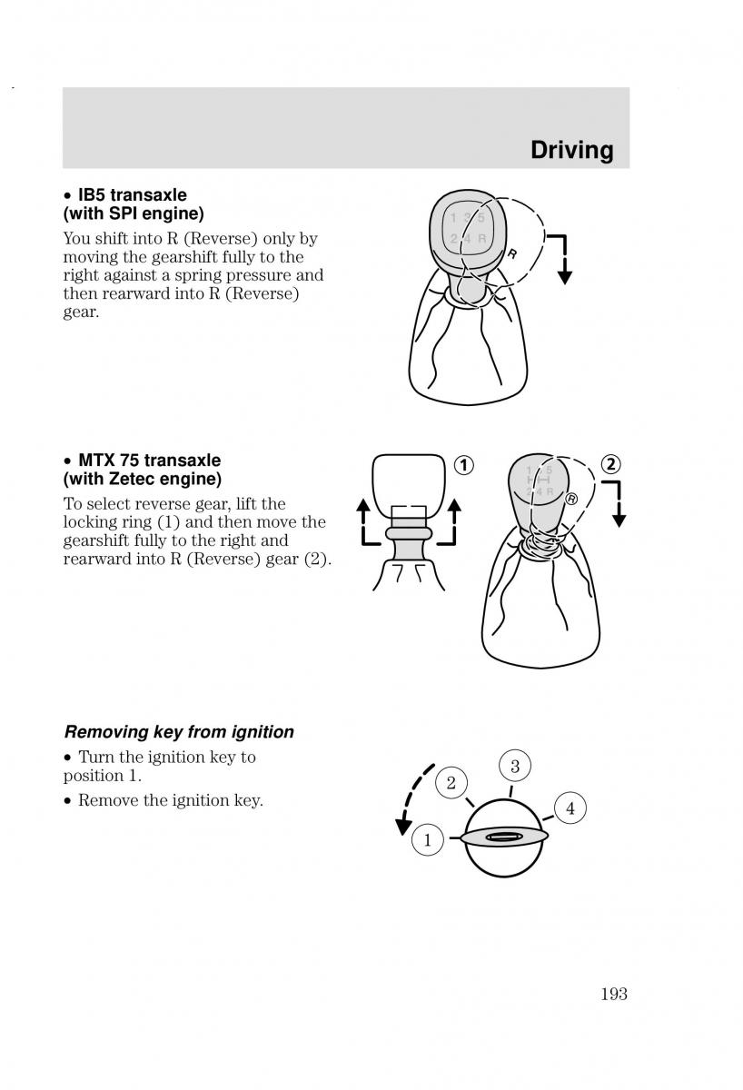 Ford Focus I 1 owners manual / page 193