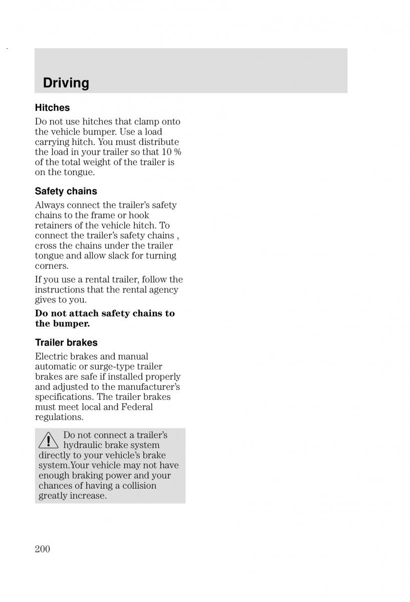 Ford Focus I 1 owners manual / page 200