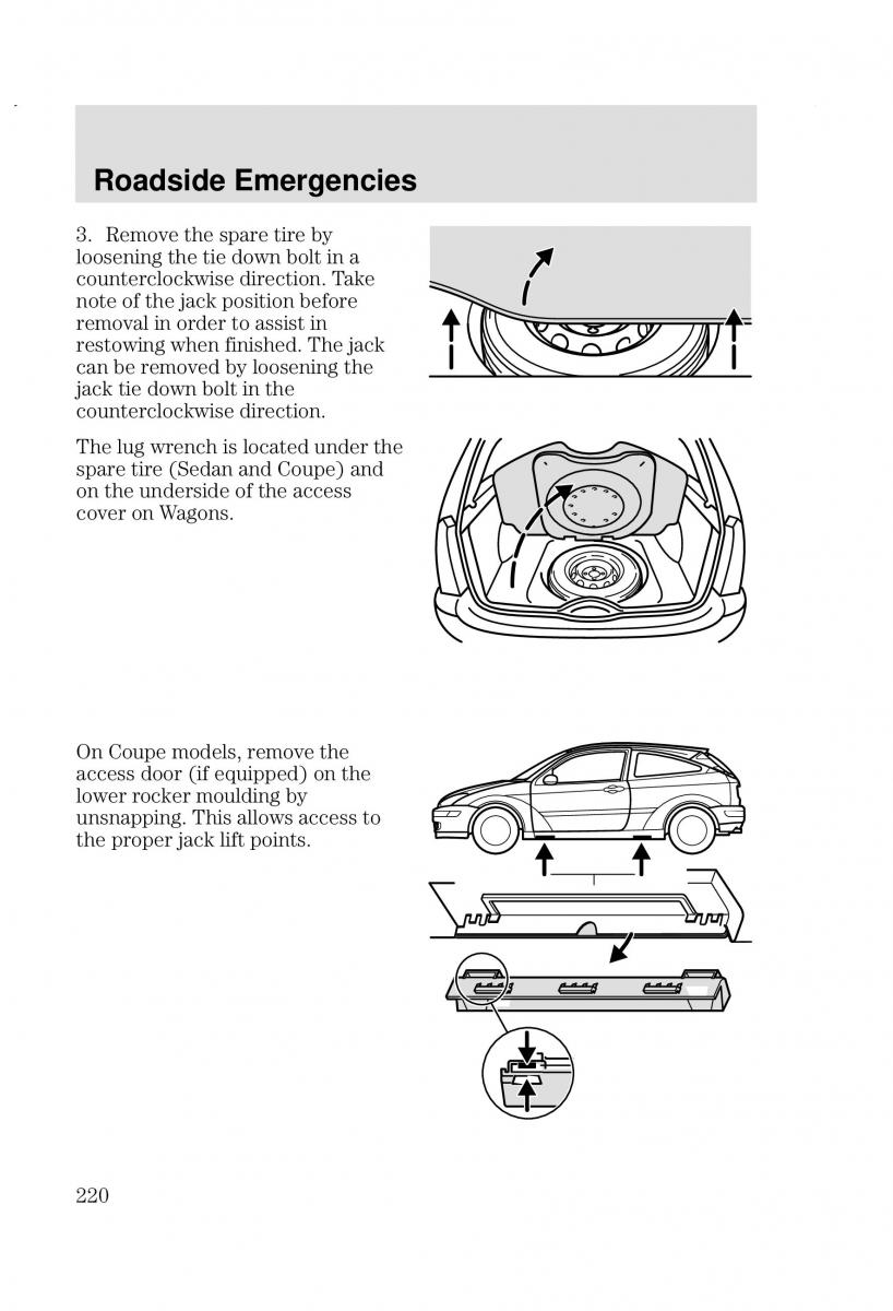 Ford Focus I 1 owners manual / page 220