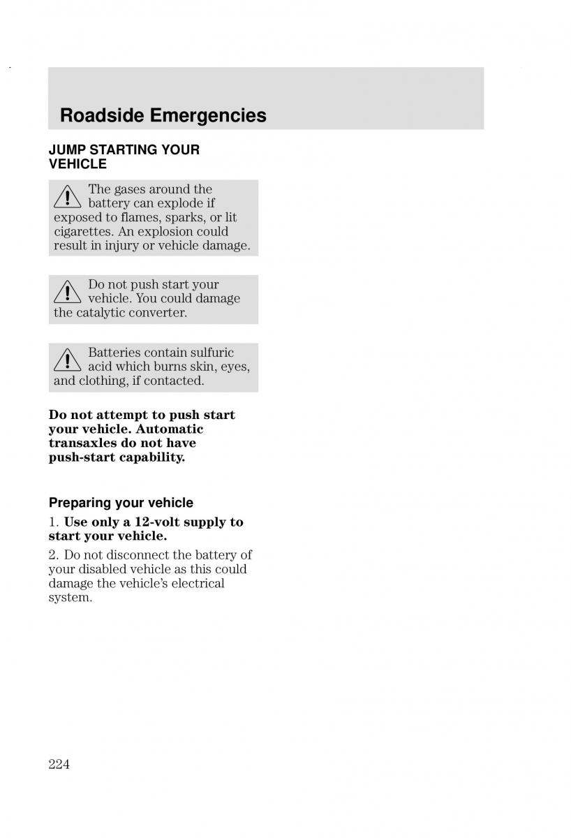 Ford Focus I 1 owners manual / page 224