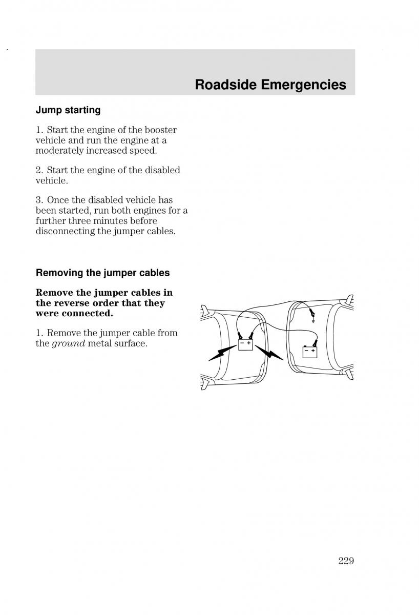 Ford Focus I 1 owners manual / page 229